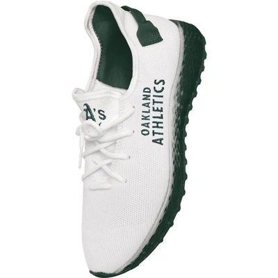 Shop Foco Oakland Athletics Gradient Sole Knit Sneakers In White