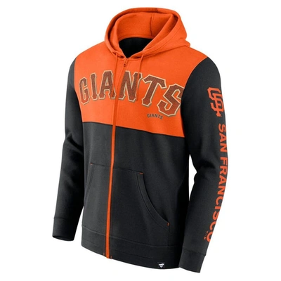 Shop Fanatics Branded Black San Francisco Giants Walk Off Fleece Full-zip Hoodie