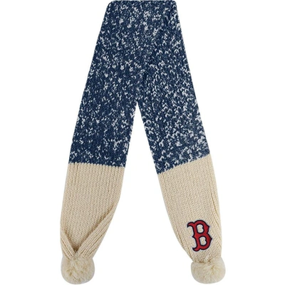 Shop Foco Boston Red Sox Confetti Scarf With Pom In Navy