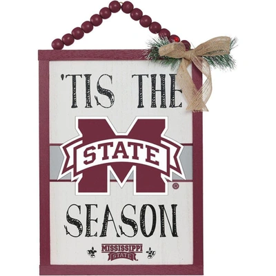 Shop Foco Mississippi State Bulldogs 'tis The Season Sign In Red