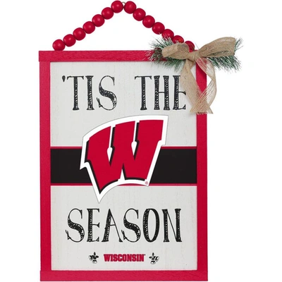 Shop Foco Wisconsin Badgers 'tis The Season Sign In Red