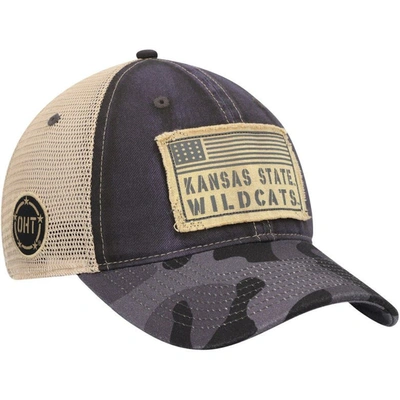 Shop Colosseum Charcoal Kansas State Wildcats Oht Military Appreciation United Trucker Snapback Hat