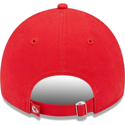 Shop New Era Red Kansas City Chiefs Leaves 9twenty Adjustable Hat