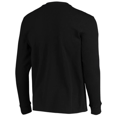Shop Dunbrooke Black Arizona Cardinals Logo Maverick Thermal Henley Long Sleeve T-shirt