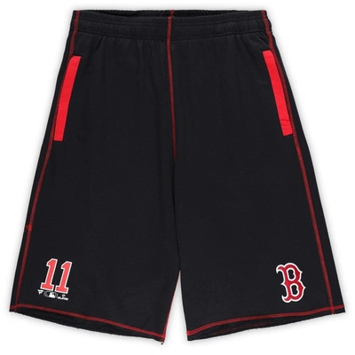 Shop Profile Rafael Devers Black Boston Red Sox Big & Tall Stitched Double-knit Shorts