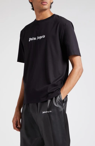 Palm Angels Black Cotton T-shirt