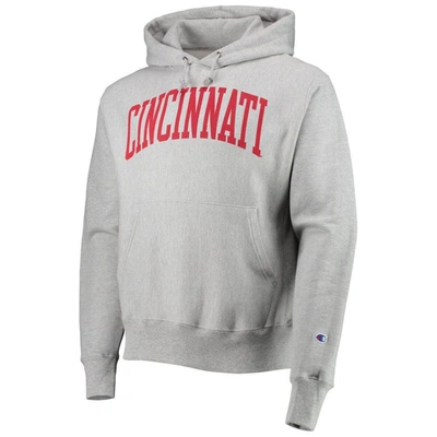 Champion Heathered Oatmeal Cincinnati Bearcats Cincy Arch Pullover Hoodie In Heather Gray