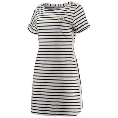 Shop Tommy Bahama White Pittsburgh Steelers Tri-blend Jovanna Striped Dress