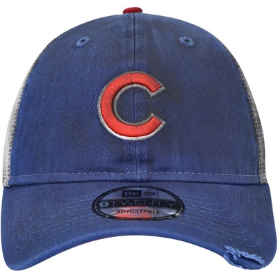Shop New Era Royal Chicago Cubs Team Rustic 9twenty Trucker Adjustable Hat