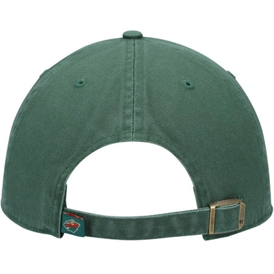 Shop 47 ' Green Minnesota Wild Team Clean Up Adjustable Hat