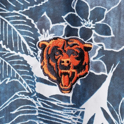 Shop Tommy Bahama Navy Chicago Bears Coconut Point Playa Floral Islandzone Button-up Shirt