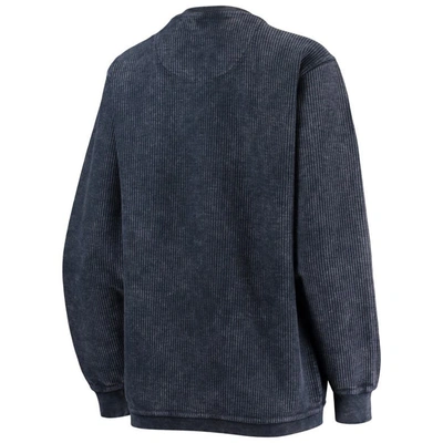 Shop Pressbox Navy Villanova Wildcats Comfy Cord Vintage Wash Basic Arch Pullover Sweatshirt