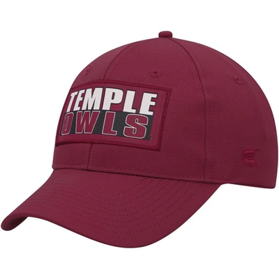 Shop Colosseum Cherry Temple Owls Positraction Snapback Hat In Garnet
