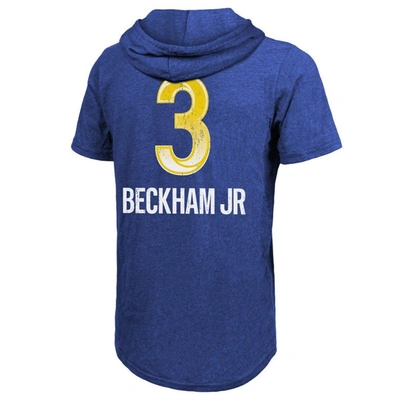 Shop Majestic Threads Odell Beckham Jr. Royal Los Angeles Rams Super Bowl Lvi Name & Number Short Sleeve