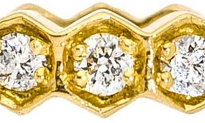 Shop Sethi Couture Regency Diamond Band Ring In Yellow Gold