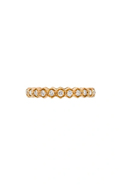 Shop Sethi Couture Regency Diamond Band Ring In Rose Gold