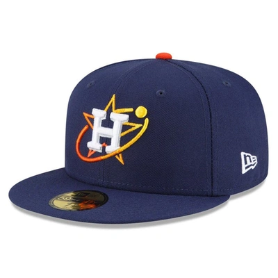 Shop New Era Navy Houston Astros 2022 City Connect 59fifty Fitted Hat