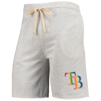 Shop Concepts Sport Oatmeal Tampa Bay Rays Mainstream Logo Terry Tri-blend Shorts