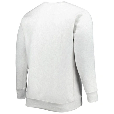 Shop Champion Heathered Gray Usc Trojans Big & Tall Reverse Weave Fleece Crewneck Pullover Sweatshirt In Heather Gray