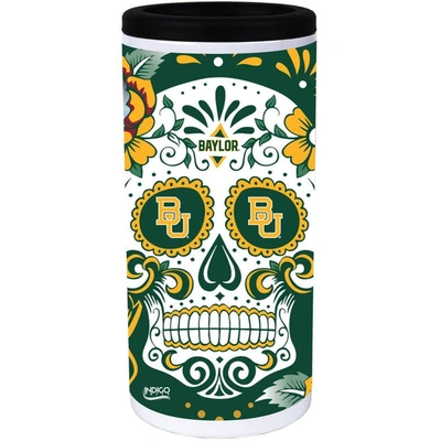 Shop Indigo Falls Baylor Bears Dia Stainless Steel 12oz. Slim Can Cooler In White