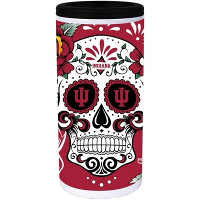 Shop Indigo Falls Indiana Hoosiers Dia Stainless Steel 12oz. Slim Can Cooler In White