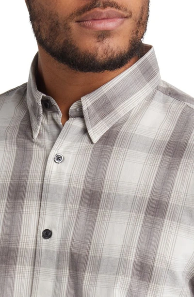 Shop Billy Reid Tuscumbia Plaid Cotton Button-up Shirt In Grey