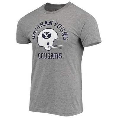 Shop Homefield Gray Byu Cougars Vintage Football T-shirt