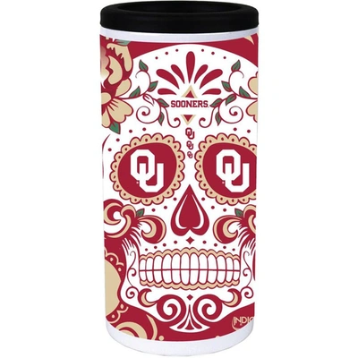 Shop Indigo Falls Oklahoma Sooners Dia Stainless Steel 12oz. Slim Can Cooler In White
