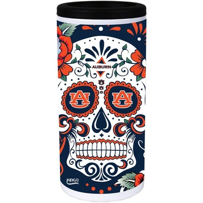 Shop Indigo Falls Auburn Tigers Dia Stainless Steel 12oz. Slim Can Cooler In White