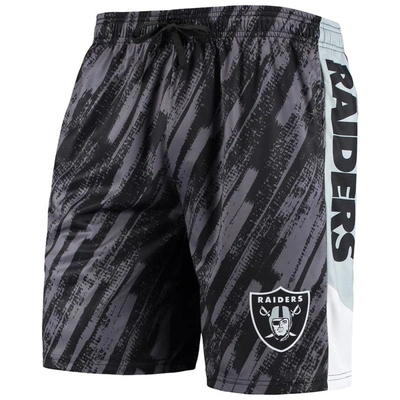 Shop Foco Black Las Vegas Raiders Static Mesh Shorts