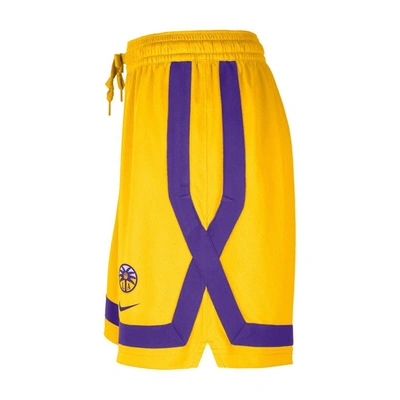 Shop Nike Yellow Los Angeles Sparks Practice Shorts