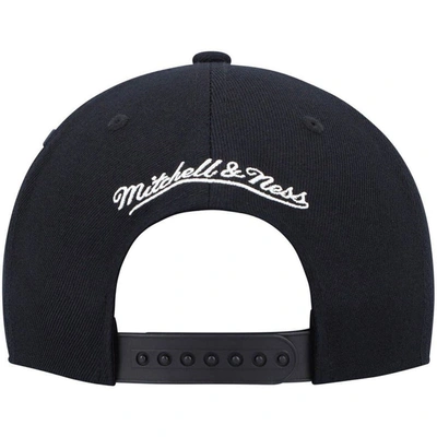 Shop Mitchell & Ness Black Philadelphia 76ers Hardwood Classics Team Ground 2.0 Snapback Hat