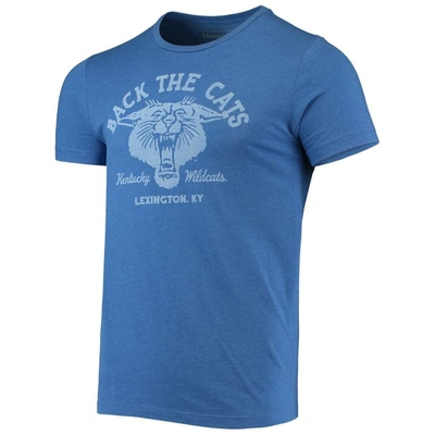 Shop Homefield Heathered Royal Kentucky Wildcats Vintage Team Back The C T-shirt In Heather Royal