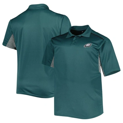 Shop Profile Midnight Green Philadelphia Eagles Big & Tall Team Color Polo In Teal