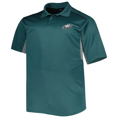 Shop Profile Midnight Green Philadelphia Eagles Big & Tall Team Color Polo In Teal