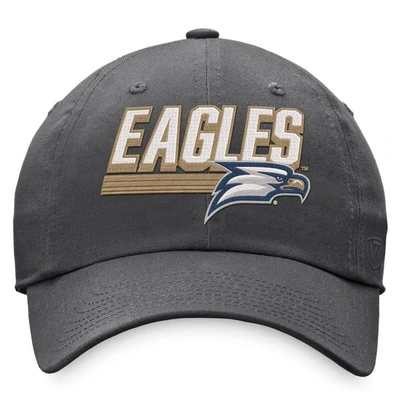 Top Of The World Charcoal Georgia Southern Eagles Slice Adjustable Hat In Charcoal