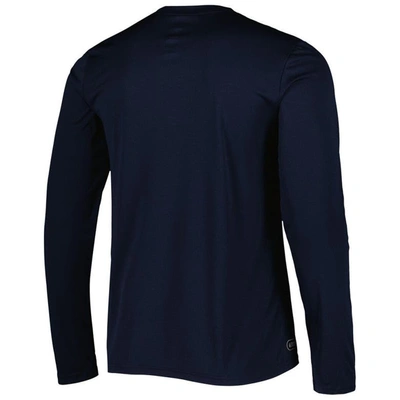 Shop New Era Navy Chicago Bears Combine Authentic Offsides Long Sleeve T-shirt