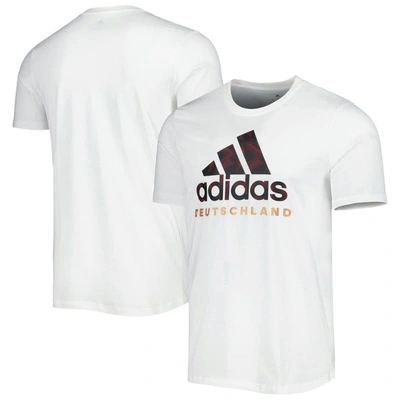 Shop Adidas Originals Adidas White Germany National Team Dna Graphic T-shirt