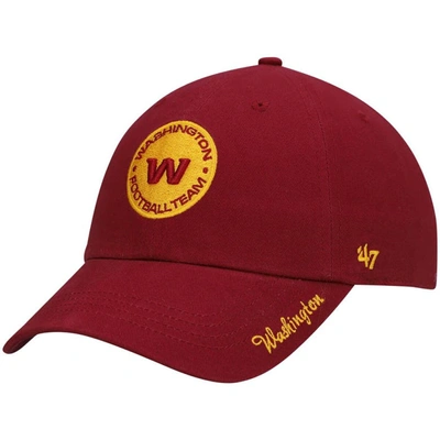 Shop 47 ' Burgundy Washington Football Team Miata Clean Up Primary Adjustable Hat
