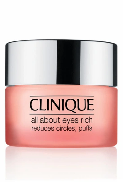 Shop Clinique All About Eyes™ Rich Eye Cream With Hyaluronic Acid, 0.5 oz