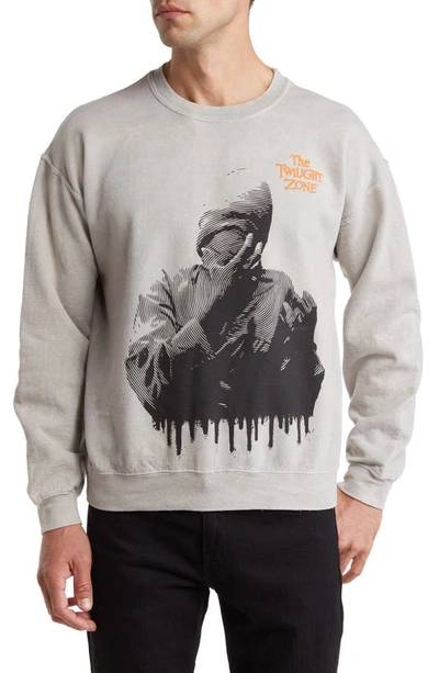 Shop Philcos Twilight Zone No Face Graphic Sweatshirt In Gray