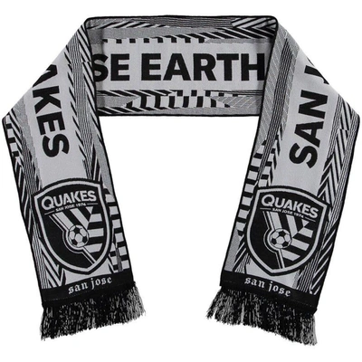 Shop Ruffneck Scarves San Jose Earthquakes Jersey Hook Reversible Scarf In Gray
