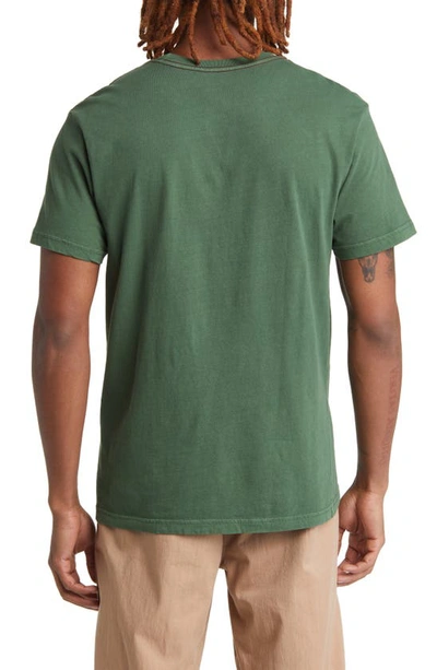 Shop Rvca Cottontale Cotton Graphic T-shirt In College Green