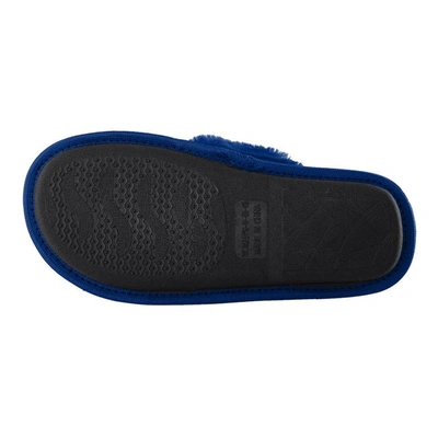 Shop Foco Royal Chicago Cubs Two-tone Crossover Faux Fur Slide Slippers