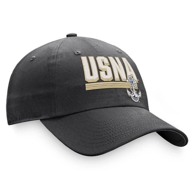 Shop Top Of The World Charcoal Navy Midshipmen Slice Adjustable Hat