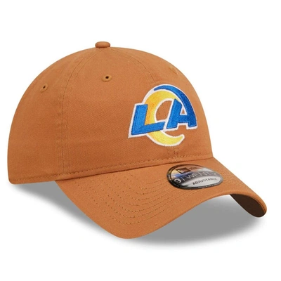Shop New Era Brown Los Angeles Rams Core Classic 2.0 9twenty Adjustable Hat