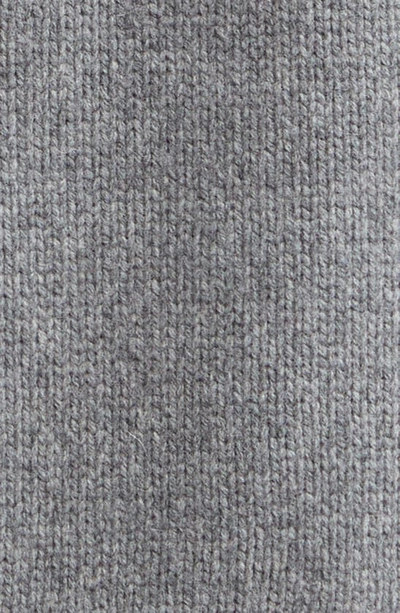 Shop Kenzo Target Intarsia Wool & Cotton Blend V-neck Cardigan In Pearl Grey