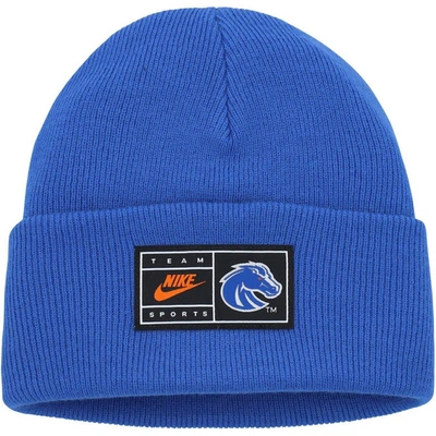 Shop Nike Royal Boise State Broncos Utility Cuffed Knit Hat