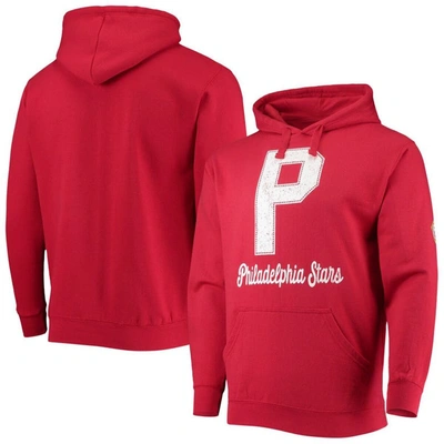 Shop Stitches Red Philadelphia Stars Negro League Logo Pullover Hoodie