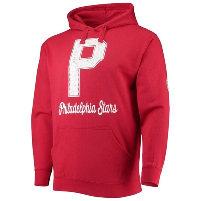 Shop Stitches Red Philadelphia Stars Negro League Logo Pullover Hoodie